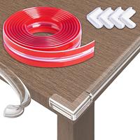Bandes anti-collision transparentes en forme de W autocollantes pour éviter les chocs avec adhésif au dos pour une installation facile