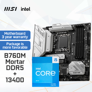 MSI [Carte mère CPU Set] MAG B760M MORTIER <span class=keywords><strong>DDR5</strong></span> mortier carte mère + Intel i5-13400F CPU carte mère + CPU ensemble - Product Image 2