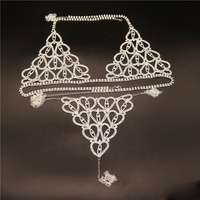 Ensemble soutien-gorge et string de bijoux populaires, harnais de corps en strass de cristal, ceinture de bikini de luxe en strass, lingerie sexy pour femme