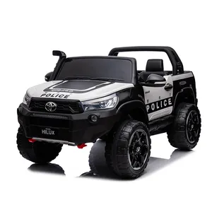 Toyota Hilux Polícia Versão Licenciada Ride-on Carros Oversized Controle Remoto Bateria Operado Carro