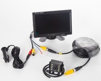 Monitor layar Mobil Desktop 7 inci Universal, tampilan belakang kamera kepala mundur Bus AV 2 arah HD