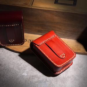 Luxe en cuir véritable petit fumer taille étui à cigarettes avec briquet peau de vache étui à cigarettes crochet ceinture Fanny sac - Product Image 5