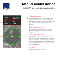 BOCHU MCD100 Nouvelle Machine de Découpe Laser à Fibre avec Aligneur Visuel Manuel Intégré et Conception Monobloc Haute Précision