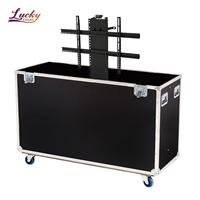 Étuis de vol TV 40 "à 85" personnalisés Étuis pour écran LCD-LED-Plasma Boîtier ATA pour écrans de moniteur TV à écran plat unique avec roues