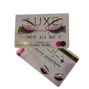 Custom Design Plastic Lashes Series Logo Credit Card Business Card Printing
