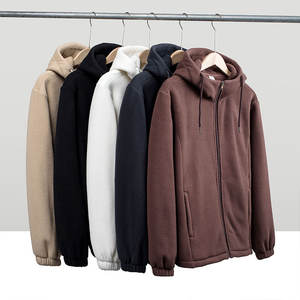 Veste polaire double face pour femmes, pour l'équitation, en gros, douce, antistatique, avec capuche et poches zippées - Product Image 1