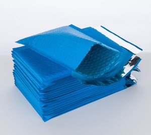<span class=keywords><strong>Mini</strong></span> 12*18cm màu xanh không thấm nước hậu cần gửi thư phong bì biểu tượng tùy chỉnh kích thước bong bóng Túi bưu phẩm bao bì công nghiệp sử dụng bưu phẩm - Product Image 4