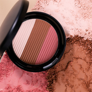 TY07 Hot Private Label Healthy Sun Kissed Mélanges dans une poudre de finition transparente naturelle 3 couleurs Shimmer Combination Blusher - Product Image 5