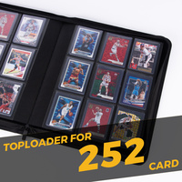 Classeur Haut de Gamme pour Toploaders, 4 ou 9 Poches, Peut Contenir 252 à 288 Cartes, Classeur Zippé Personnalisé pour Cartes TCG
