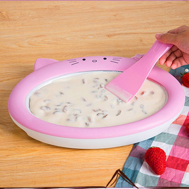 Amazon ручной портативный домашний мини йогурт для домашнего использования, свернутое мороженое с 2 лопатками для детей