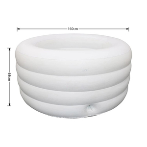 Baignoire <span class=keywords><strong>gonflable</strong></span> ronde <span class=keywords><strong>pour</strong></span> adultes, autoportante, avec pompe à air électrique, en PVC, <span class=keywords><strong>pour</strong></span> bain de glace - Product Image 6