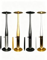 Ensemble de chicha en acier inoxydable finition miroir, moderne, à un seul tuyau, avec boîte cadeau, pour bar et lounge