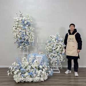 Wholesale High Quality Artificial White Aisle Hanging Silk Flower Wedding Background <b>Decoration</b> Back School Customizable Colors - Product Image 6