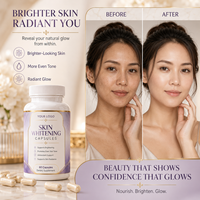 Capsules éclaircissantes pour la peau OEM ODM, supplément de soin de la peau au glutathion pour un teint lumineux