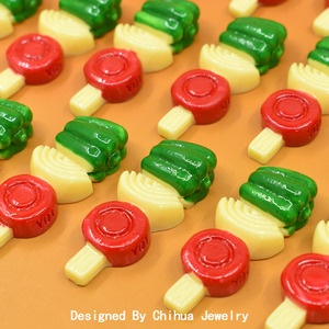Nouveau légume Barbecue résine Flatback Cabochon pour album à faire soi-même épingle à cheveux coque de téléphone accessoires réfrigérateur aimant - Product Image 3