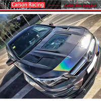 2013-2016 Mercedes CLA Kelas W117 IMP gaya karbon basah tudung serat kaca transparan aksesoris eksterior untuk mobil W117