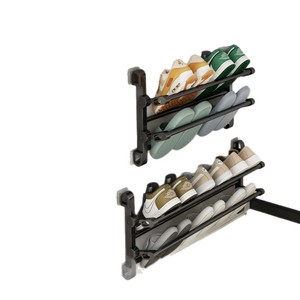 Foldable <b>Wall</b> <b>Mounted</b> <b>Shoe</b> <b>Rack</b> 60X70cm Durable Bathroom Shelf For Sports <b>Shoes</b> - Product Image 5