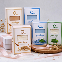 Boîte en carton ivoire recyclable personnalisée avec logo en relief, boîte d'emballage personnalisée pour les cosmétiques, les aliments et les produits de soins quotidiens
