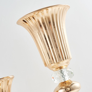 新宇厂家直销欧式金属烛台主桌花瓶美人鱼插花圣诞婚礼 - Product Image 4