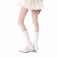 Collant transparent ultra-fin taille haute en nylon à motif Argyle 20D pour femme, style Balletcore, personnalisé OEM