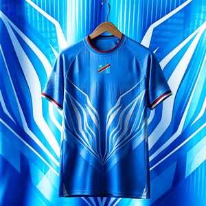 Maglia da Calcio 2026 DR Congo Squadra Nazionale <span class=keywords><strong>di</strong></span> Calcio Coppa d'Africa i Leopardi Edizione Giocatore Mbemba Desabre - Product Image 4