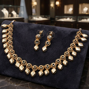 Collares de Moda al por Mayor, Juego de Joyería Chapada en Oro de 14K, 18K y 24K, Juego de Joyería Turca Moderna, Joyería Chapada en Oro sobre Latón - Product Image 1