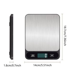 Stainless Steel Weight Pan 5kg 10kg Accuracy 1g LCD <strong>Digital</strong> Kitchen Food <strong>Scale</strong> with CE Rohs FCC - Product Image 6