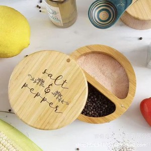 Wooden <b>Spice</b> <b>Jar</b> Set Cylindrical With Lid For Kitchen Storage 364 - Product Image 5