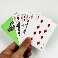 Cartes à jouer en papier RFID PVC UHF personnalisées en usine, jeu de poker, conception de logo personnalisé, cartes de poker avec estampage d'aluminium