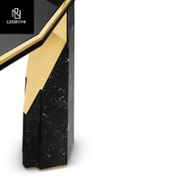Nouveau design de mobilier de salon moderne et personnalisé Consoles de table à ossature métallique de luxe Consoles de table noires