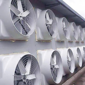 Ventilador de Extracción Profesional para Invernadero de Fibra de Vidrio con Obturador Automático para Control Climático en Edificios Agrícolas - Product Image 1