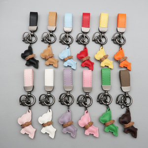 Porte-clés tendance <span class=keywords><strong>en</strong></span> métal et cuir personnalisé avec nom, pendentif pour chien, <span class=keywords><strong>moto</strong></span>, voiture, gravure laser de texte, dessin animé, cadeau pour femmes et hommes - Product Image 5