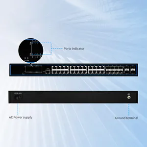 Gigabit Layer 3 Managed Vlan Gigabit Network Switch With 8*1000 SFP Combo Ports Uses As An Optical Fiber Link Aggregation Switch