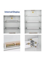 Boîtier de distribution domestique à 36 circuits, modèle pour usage intérieur, 72 encastrables, 60 à montage en surface, double rangée, trois couches, 96