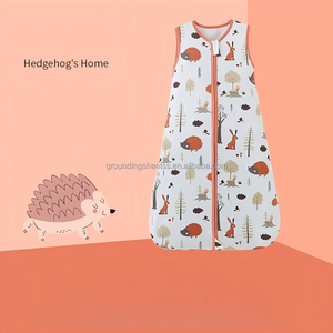 <span class=keywords><strong>Gigoteuse</strong></span> d'<span class=keywords><strong>été</strong></span> pour enfants style gilet – Essentiels pour nouveau-nés et couverture anti-coup de pied pour nourrissons – Sac de couchage bébé en pur coton de classe A - Product Image 5