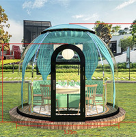 5m 6m 8m mewah hotel bar klub tahan air tahan UV PC pvc bintang Igloo rumah Geodesic tenda kubah