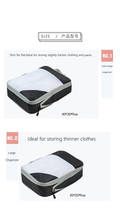 4 pièces suspendu linge chaussure sac support de rangement <span class=keywords><strong>valise</strong></span> <span class=keywords><strong>organisateur</strong></span> bagages essentiels emballage cubes lavable <span class=keywords><strong>pochette</strong></span> de voyage - Product Image 5