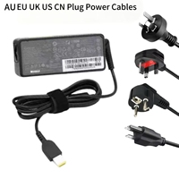 Chargeur secteur pour ordinateur portable 65W 20V 3.25A DC à port carré et coque longue, compatible avec les adaptateurs Lenovo ThinkPad, IdeaPad, Yoga