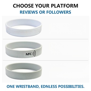 สายรัดข้อมือ RFID NFC อัจฉริยะแบบปรับได้ พิมพ์ลาย กันน้ำ วัสดุ ABS ซิลิโคน - Product Image 4
