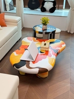 Table basse unique en forme d'extraterrestre, mobilier d'intérieur pour salon, tables d'appoint centrales, style italien, luxe léger, appartement loft, hôtel, tables à thé