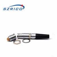 Connecteur Métallique Push-Pull à Haute Densité M15 7 Broches - Interface de Signal Étanche pour Équipements Industriels