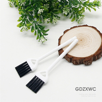 Brosses de nettoyage modernes pour articles ménagers, petites, en PBT, 6 couleurs, 110 mm de long, blanches et noires, pour cuisine et clavier