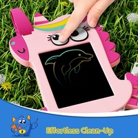4.5in Planche à dessin à colorier pour l'école de Pâques Jouets de Pâques éducatifs pour enfants Garçons Filles Jouets pour enfants Tablette d'écriture LCD Jouets dinosaures