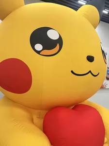 โมเดลพีคาชูเป่าลมน่ารักแบบสั่งทำพิเศษ ตัวละคร PVC ขนาดยักษ์ ดีไซน์น่ารัก เหมาะสำหรับการตลาด - Product Image 4