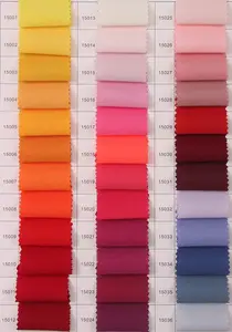 Trong Kho 100D Polyester 4-Cách Căng Spandex Đồng Bằng Nhuộm Vải 130gsm Vải Không Thấm Nước