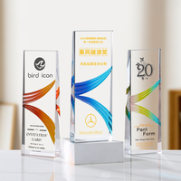 Trophée en verre cristal personnalisé en forme de cœur, thème sportif, pour la reconnaissance des employés, la compétition, souvenir, prix Water Drop Awards