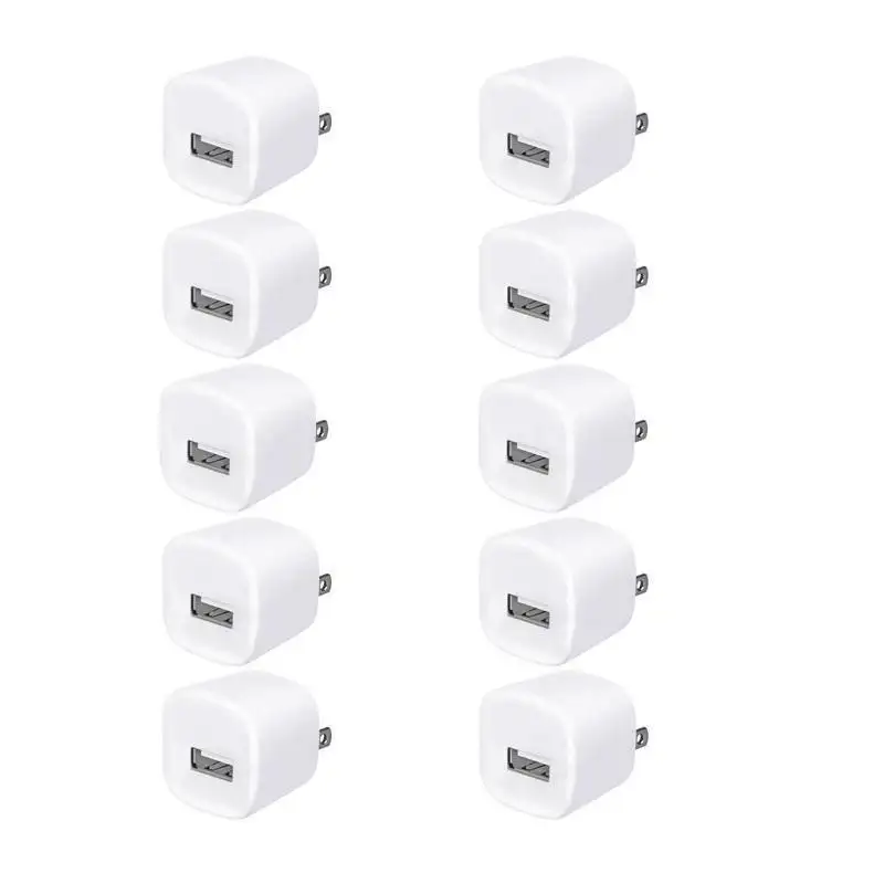 5V 1A Single Usb Ac Home Travel Wall charger Power Adapter Plug For iphone 7 8 x 11 samsung s8 s10 s20 htc android phone