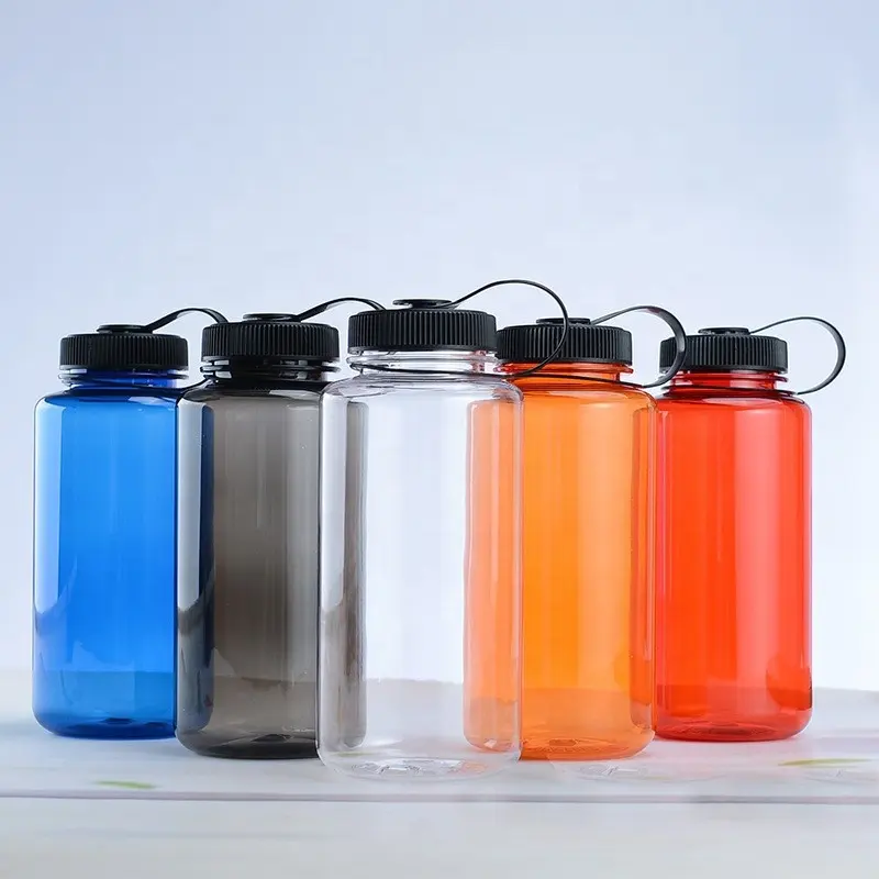 Wholesale Design 1000ml Wide Mouth Gallon Clear Botella Portable Outdoor Sports Mug