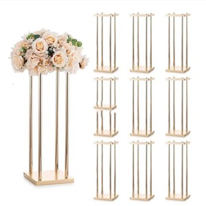 Marco <span class=keywords><strong>Dorado</strong></span> Geométrico <span class=keywords><strong>para</strong></span> <span class=keywords><strong>Camino</strong></span> de Boda, Decoración y Accesorios <span class=keywords><strong>para</strong></span> Boda, Arreglo de Soporte de Flores de Hierro Forjado - Product Image 5