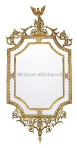 Antique 24K <strong>Gold</strong> Plated Copper <strong>Console</strong> <strong>Table</strong>, Brass Carved Marble Top <strong>Console</strong> <strong>Table</strong>, Louis X IV <strong>Console</strong> <strong>Table</strong> - Product Image 5